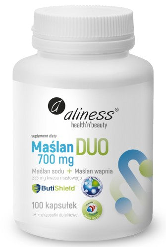 Sodium Butyrate + Calcium DUO 700mg 100k Butyric Acid FOR HEALTHY INTESTINES Aliness