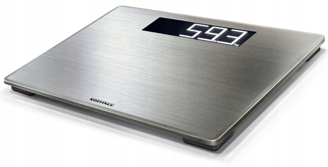 Soehnle Style Sense Safe Bathroom Scale 300 to 180kg LCD SCREEN STEEL