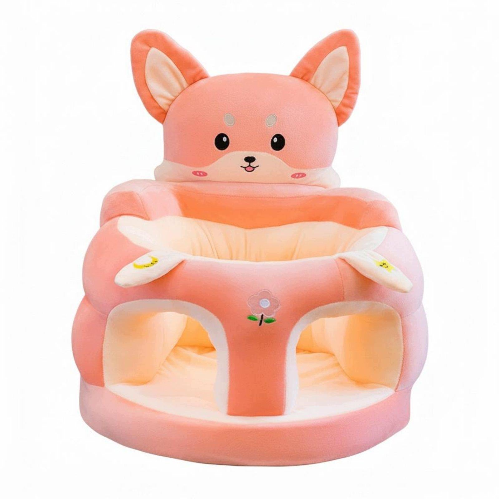 Soft Infant Sofa Spinal Alignment High Back Infant Sofa Anti Fall Fox