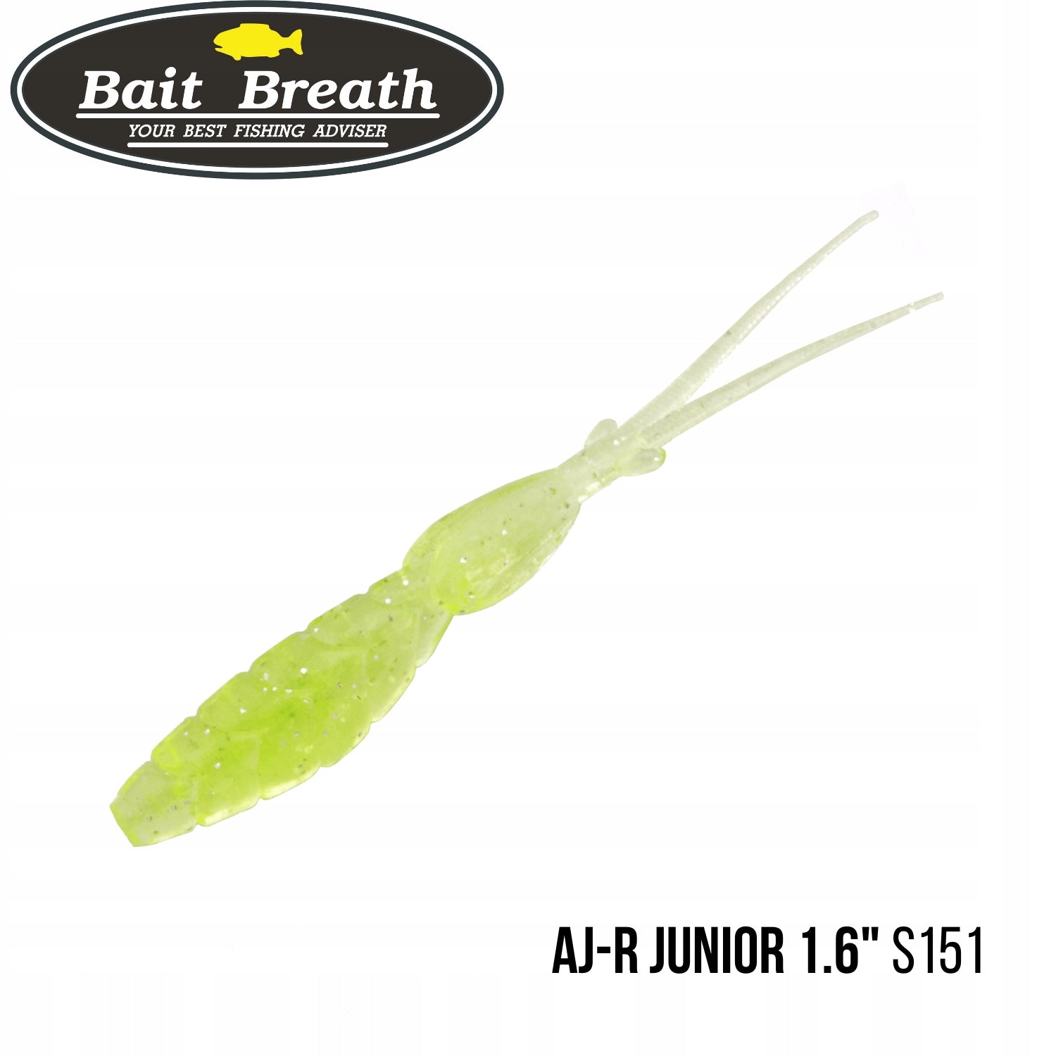 Soft bait Bait Breath AJ-R JUNIOR 1.6" S151 Glow Chart (12 pcs)
