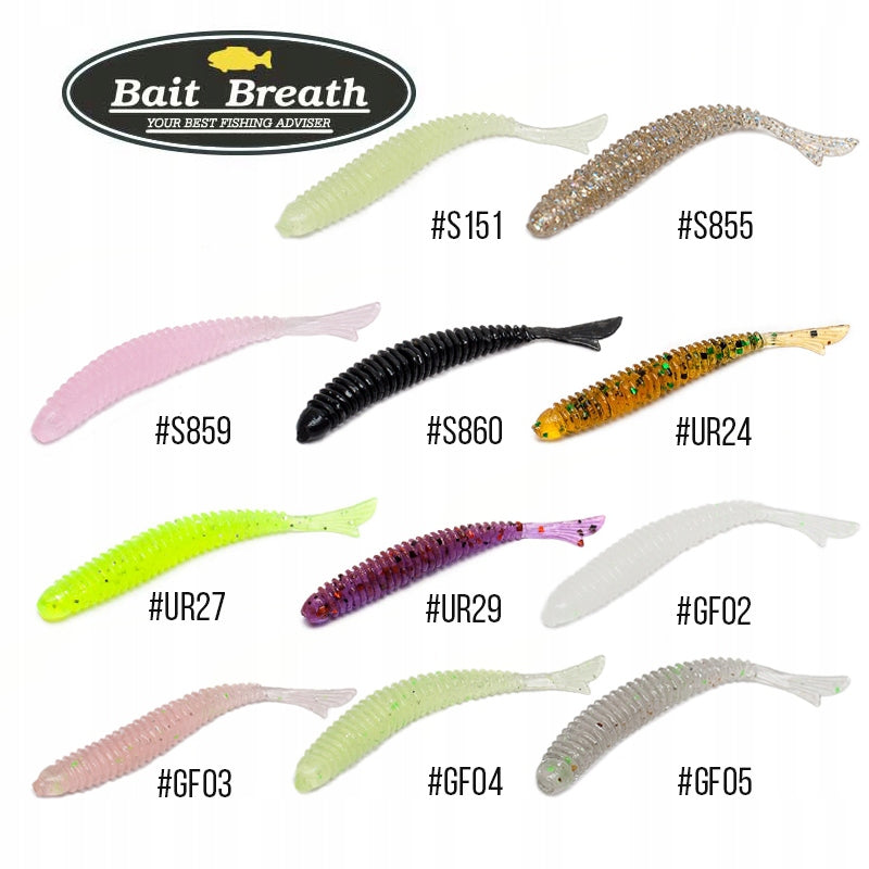 Soft bait Bait Breath Fish tail RINGER 2" #GF03 Grow Flake Okiami Brand Bait Breath