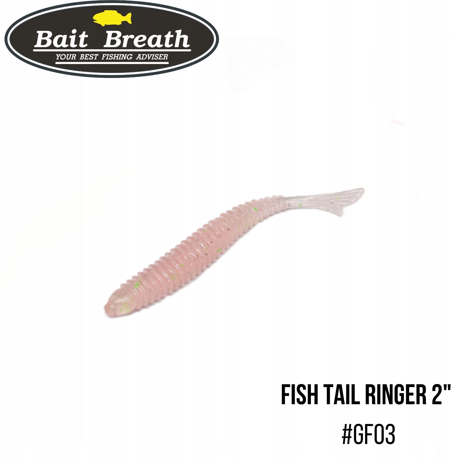 Soft bait Bait Breath Fish tail RINGER 2" #GF03 Grow Flake Okiami