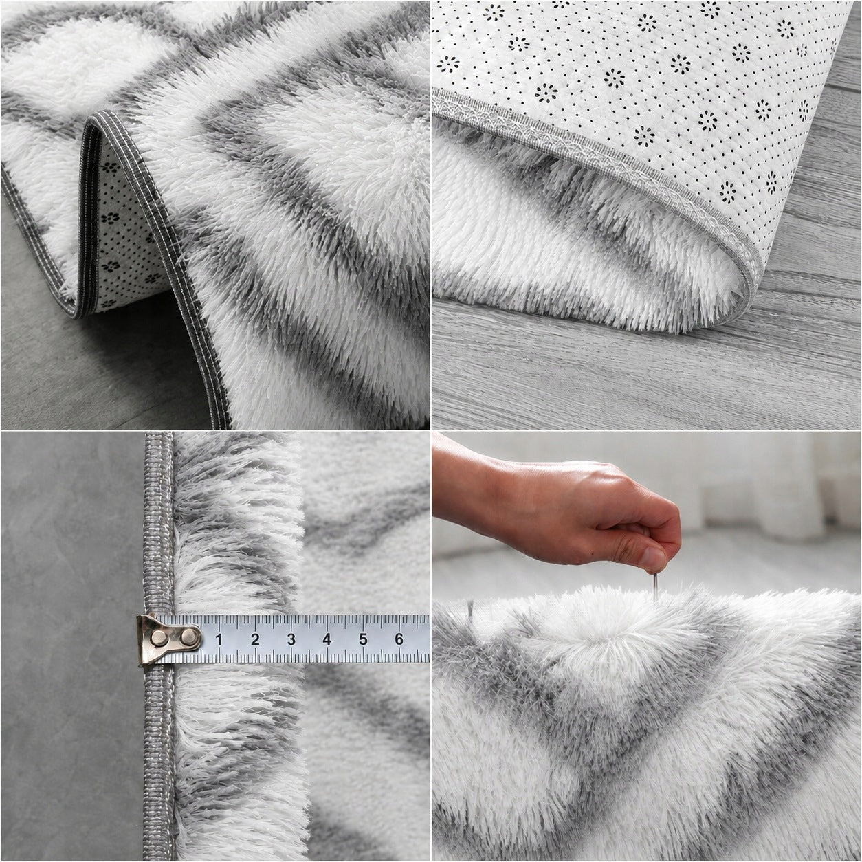Soft carpet shaggy ombre non-slip modern living room size 200x300 Brand no brand