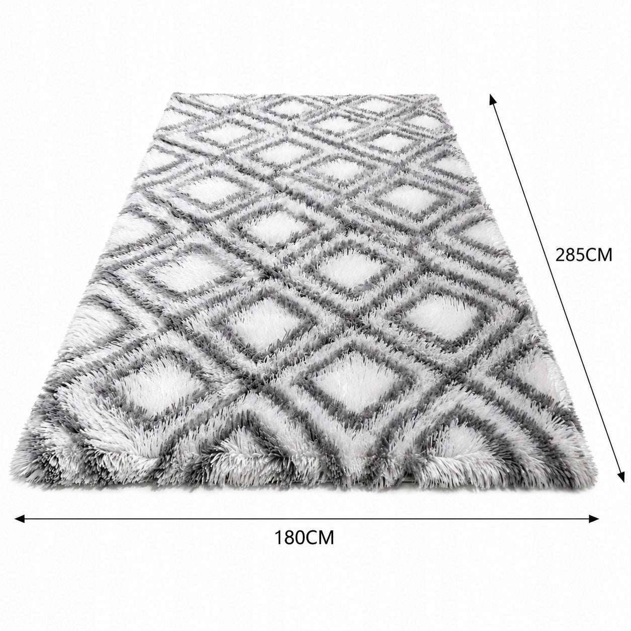 Soft carpet shaggy ombre non-slip modern living room size 200x300 Packaging status original