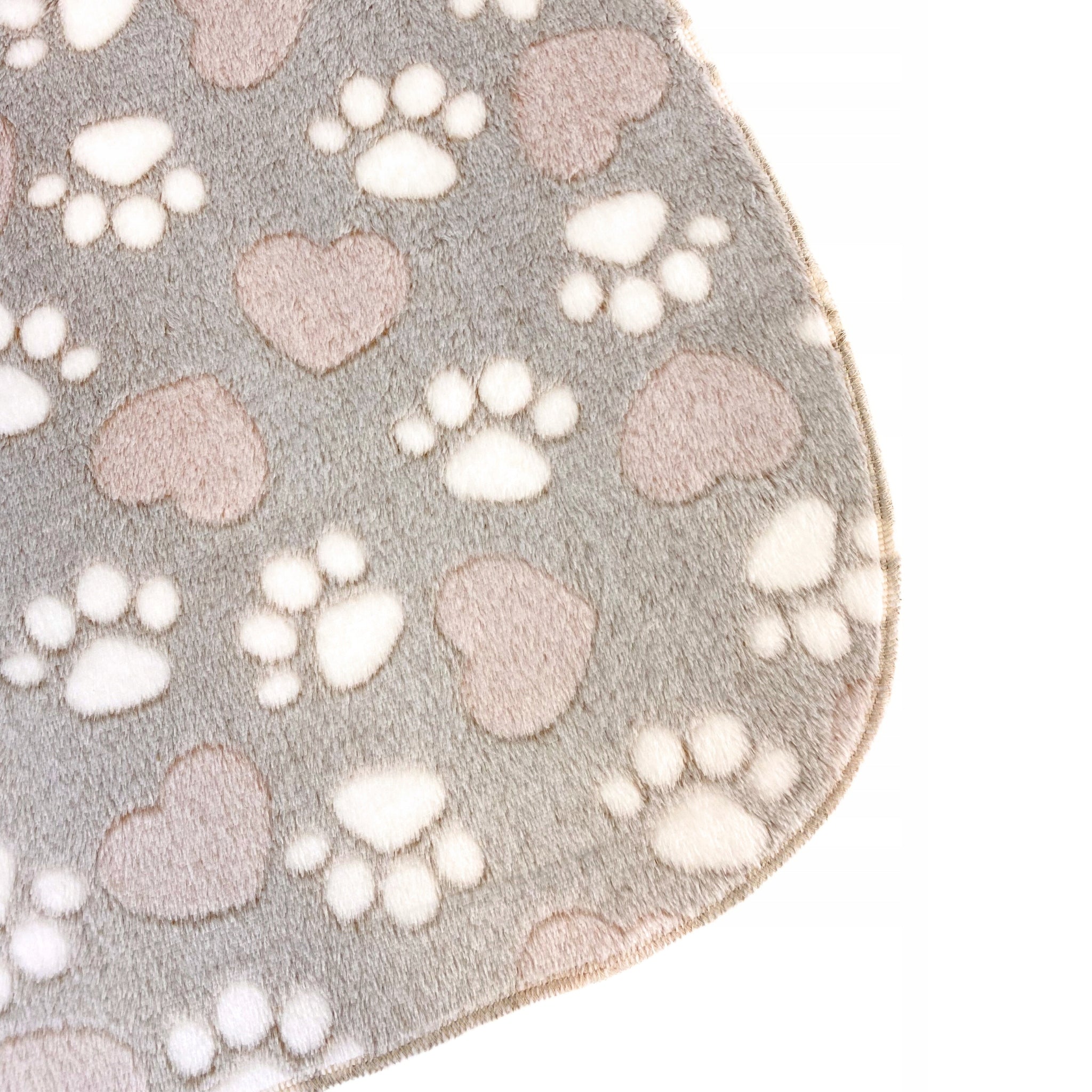 Soft cat dog blanket for bed DOTTY plush beige paws 60x40 Brand DOTTY