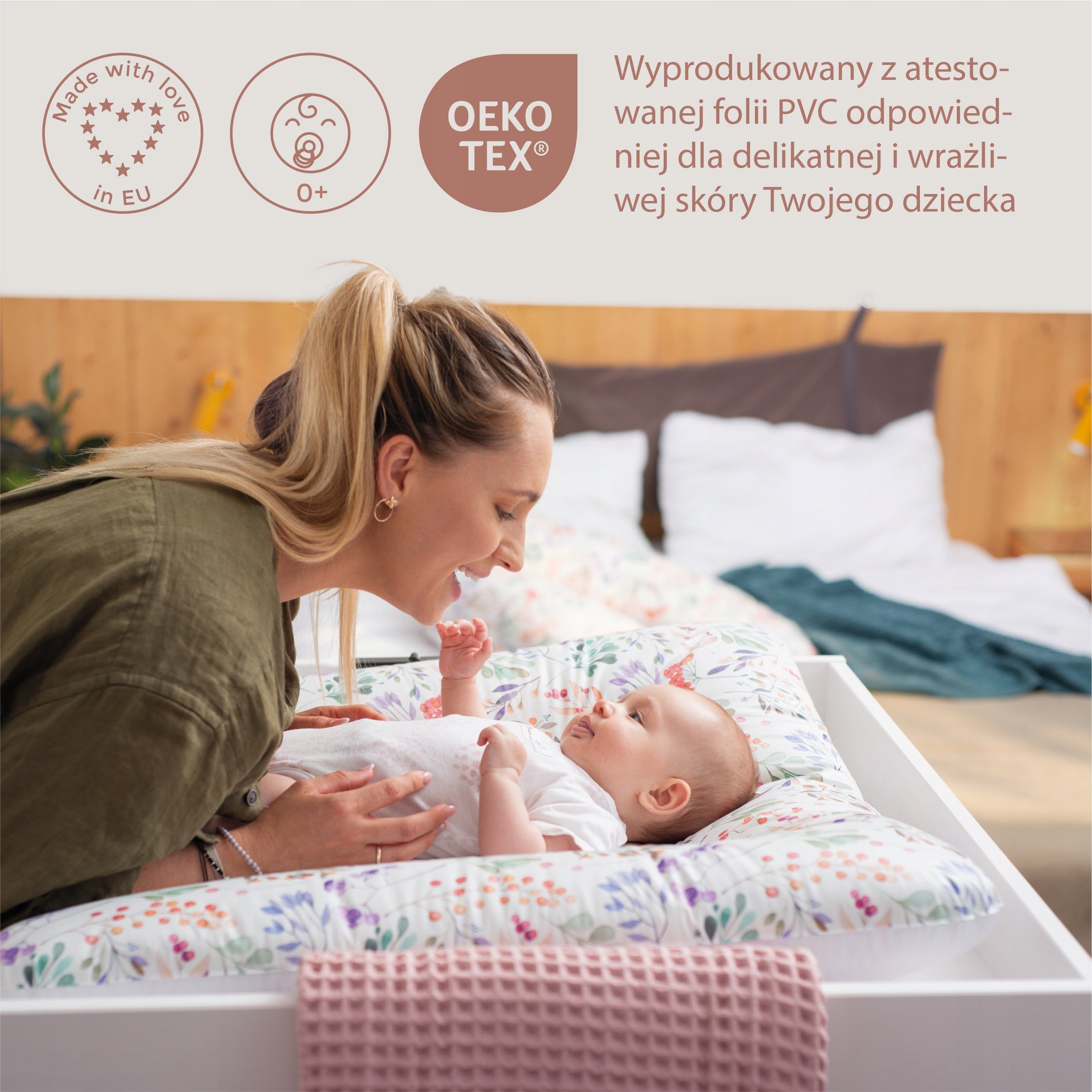 Soft changing table Ceba Baby 50 x 70 cm - for babies - waterproof Length 70 cm