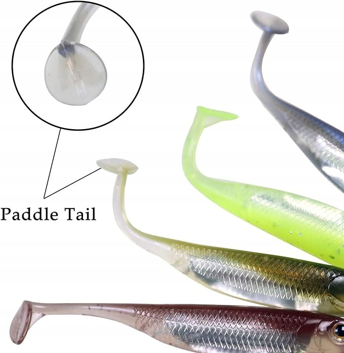 Soft plastic fish bait with straight tail 8 cm. 6 pieces. pink Manufacturer code Miękkie plastikowe przynęta na ryby