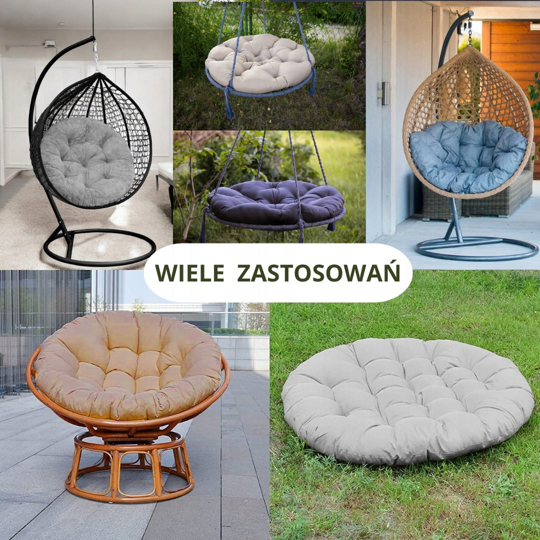 SoftSwing cushion STORK NEST hanging chair KOKON 130cm XL ex Cushion thickness 15 cm