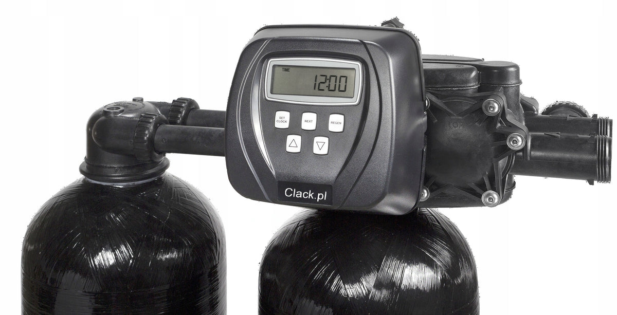 Softener Twin AL. Clack CI 2x10/35 NonStop 24/7 Brand Clack