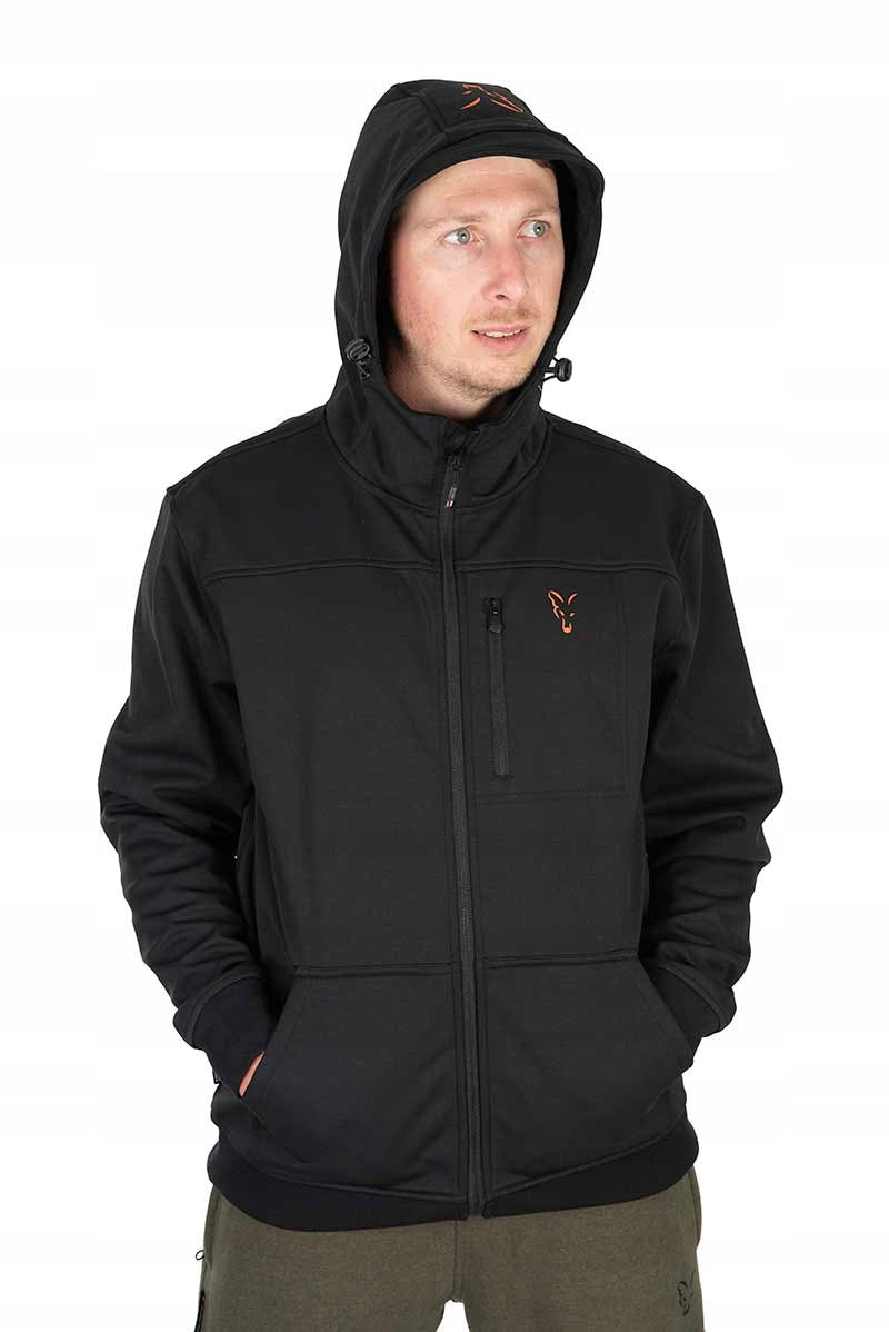 Softshell Jacket Black Orange Size L Fox Color black