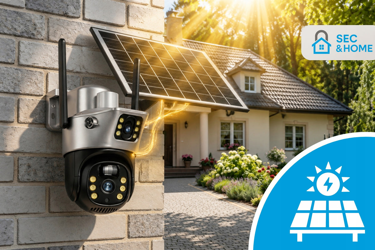 Solar Camera for Sim Card 10MPx Wireless Outdoor Rotating 4G LTE Manufacturer code KAMERA SOLARNA ZEWNĘTRZNA OBROTOWA SEC & HOME