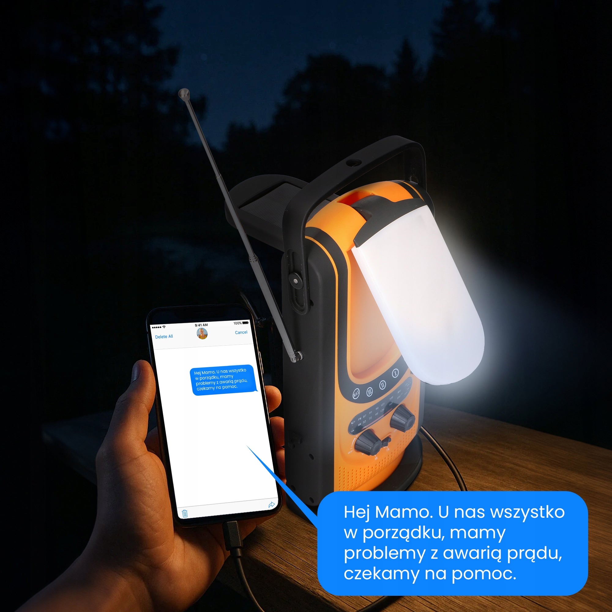 Solar Emergency Radio with Crank 6000mAh Flashlight Powerbank Dynamo Alarm BEZP Brand no brand