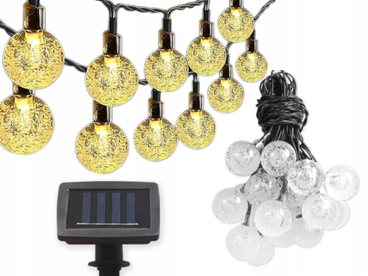 Solar Garland Hanging Light LED Garden Lamps x20 Chain 485cm