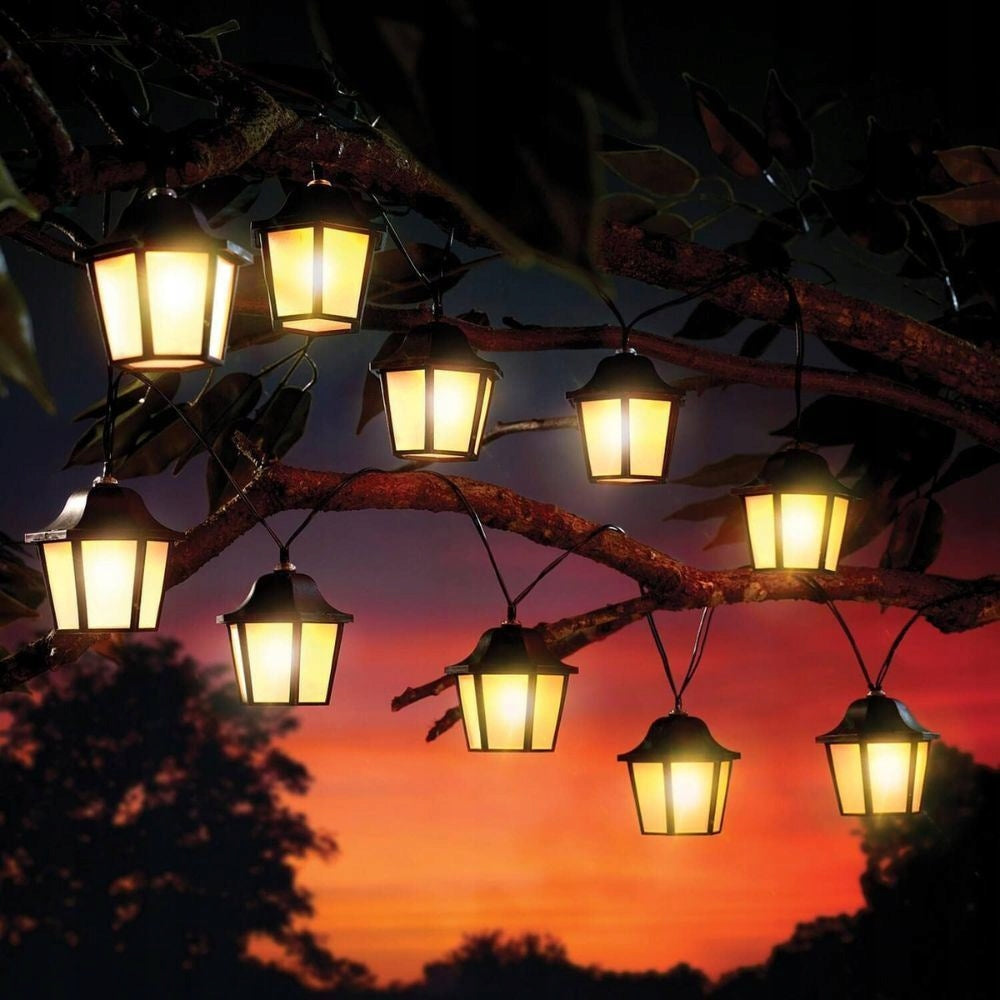 Solar LED chain - decorative lanterns
