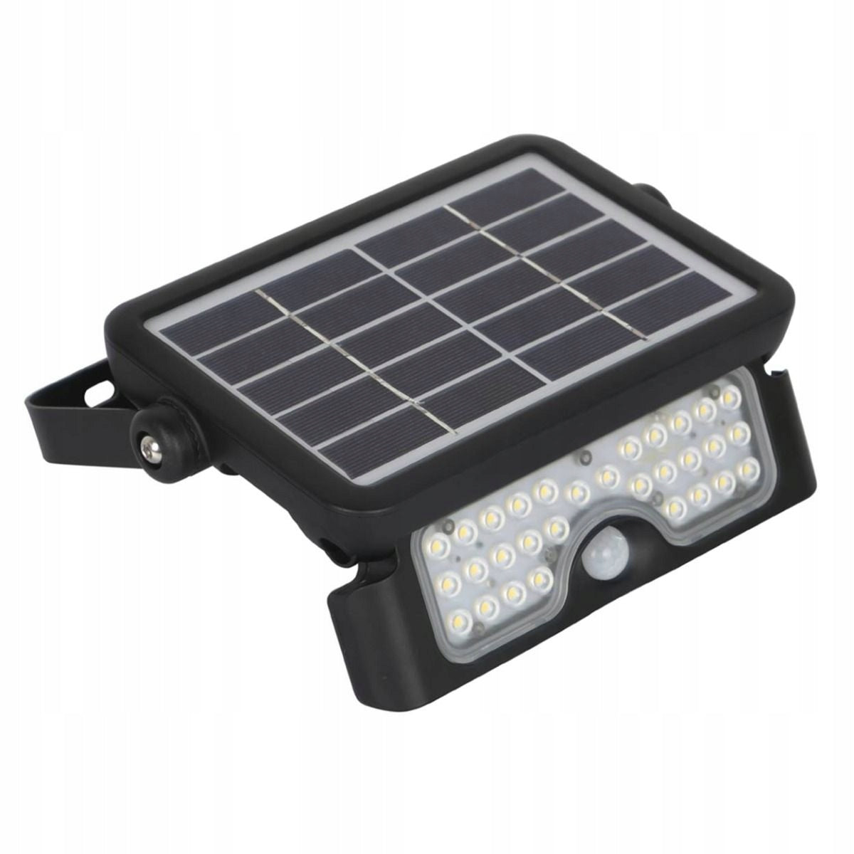 Solar Lamp LED Floodlight Halogen Motion Sensor 5W 4000K Black Kobi Batteries included no