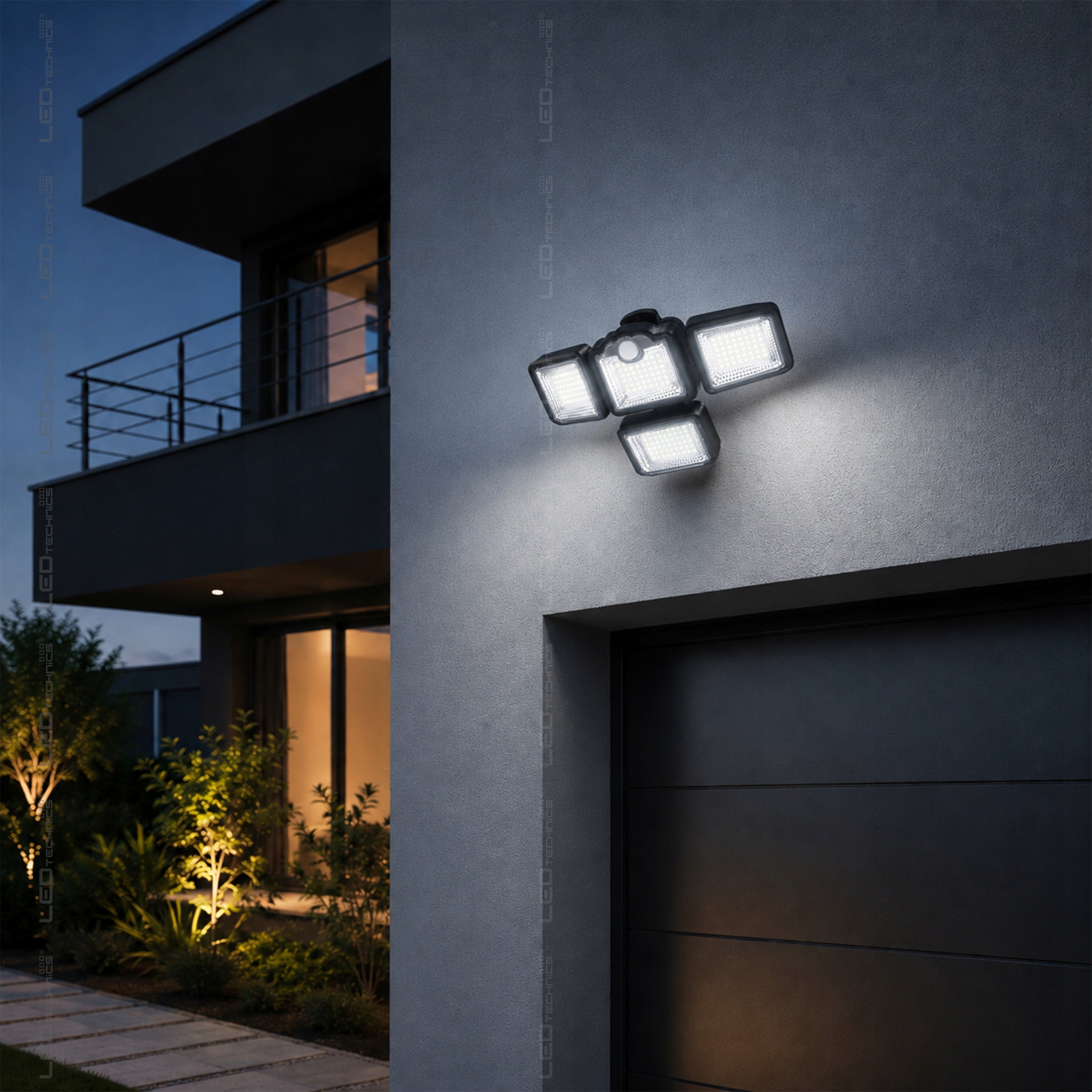 Solar Lamp LED Twilight Motion Sensor Outdoor Floodlight + Remote Control Manufacturer code 7245