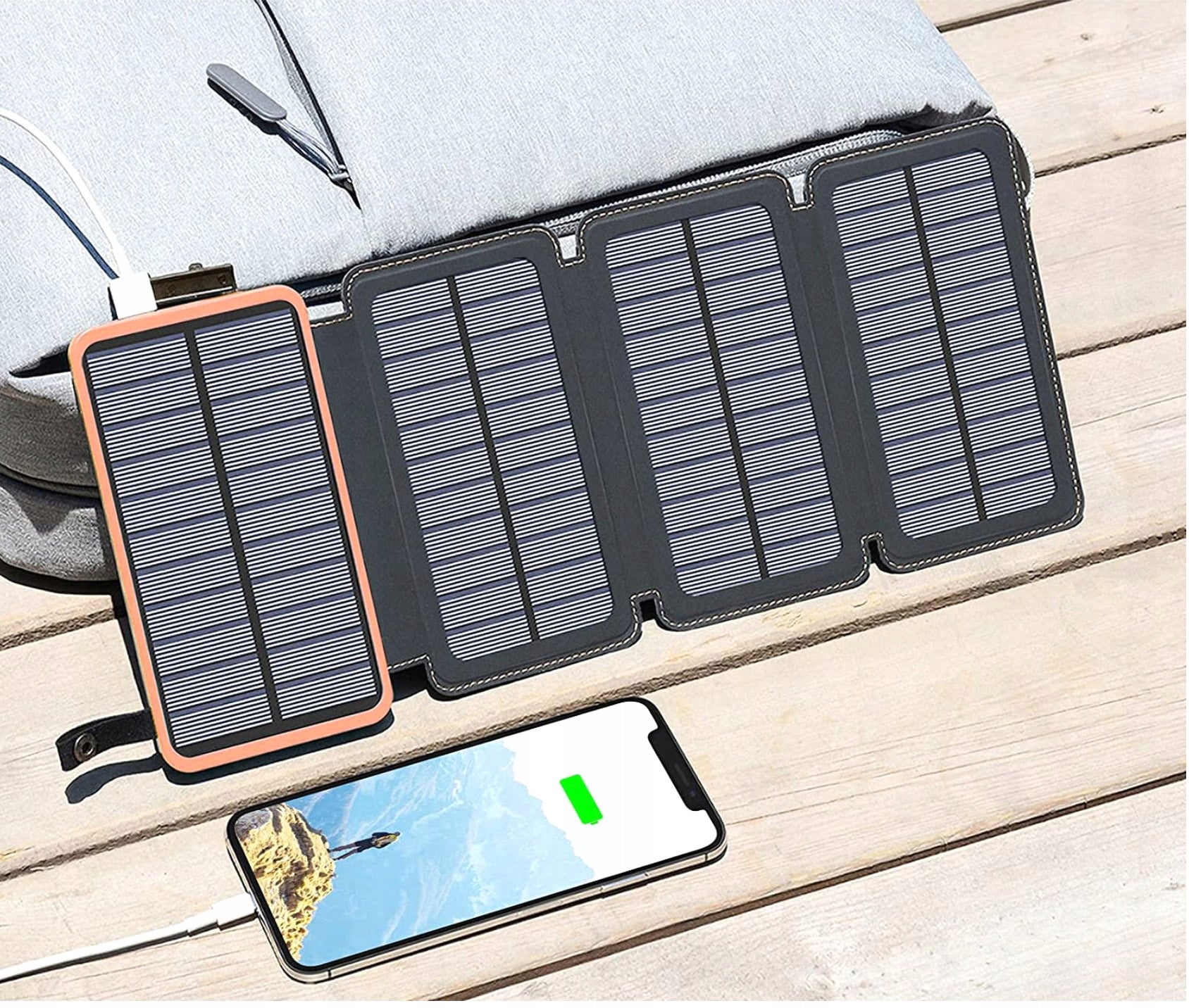 Solar Power Bank 25.000mAh with built-in Solar Charger 6W Brand no brand