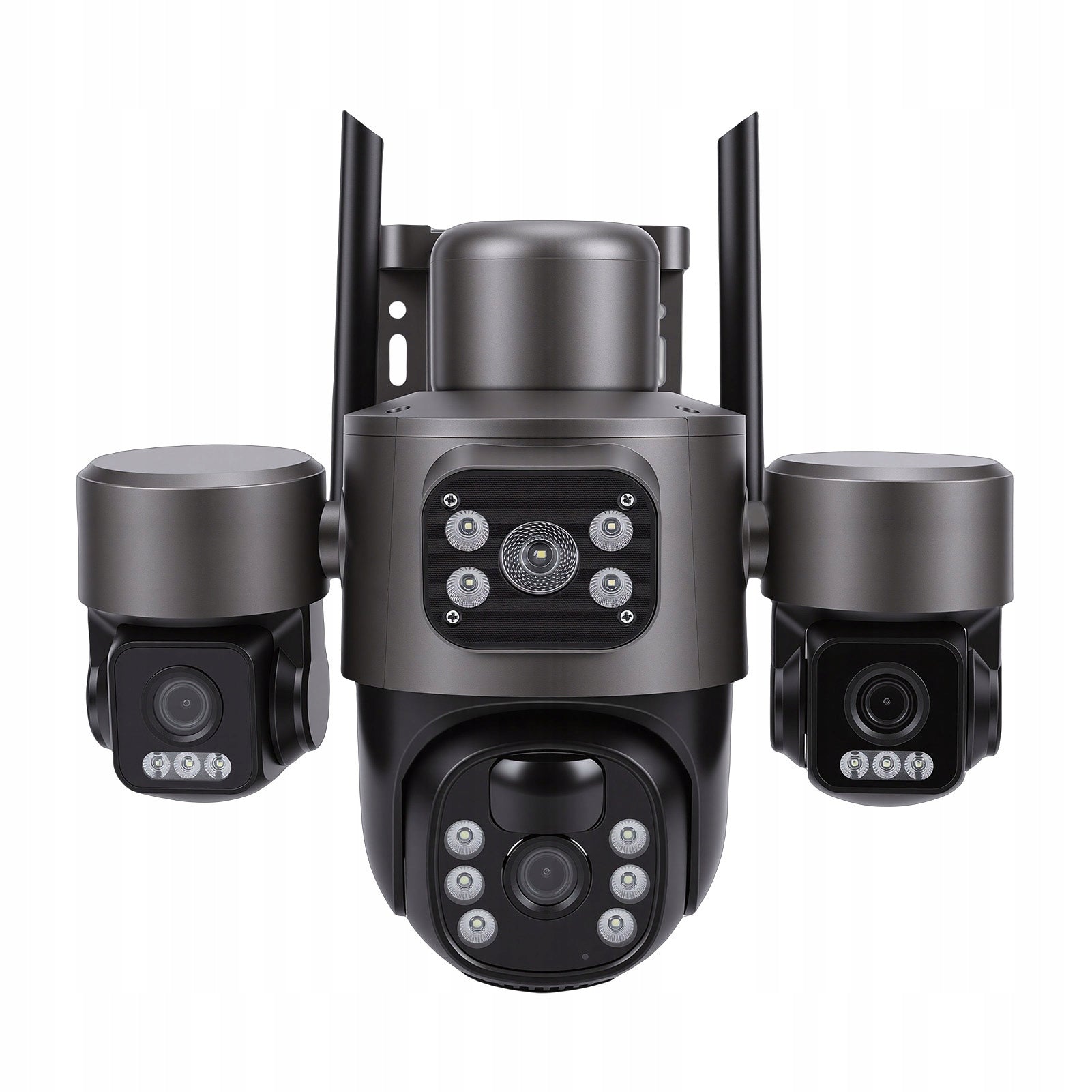 Solar Security Camera With 3 Lenses 6MP HD 360 Degree Angle 81