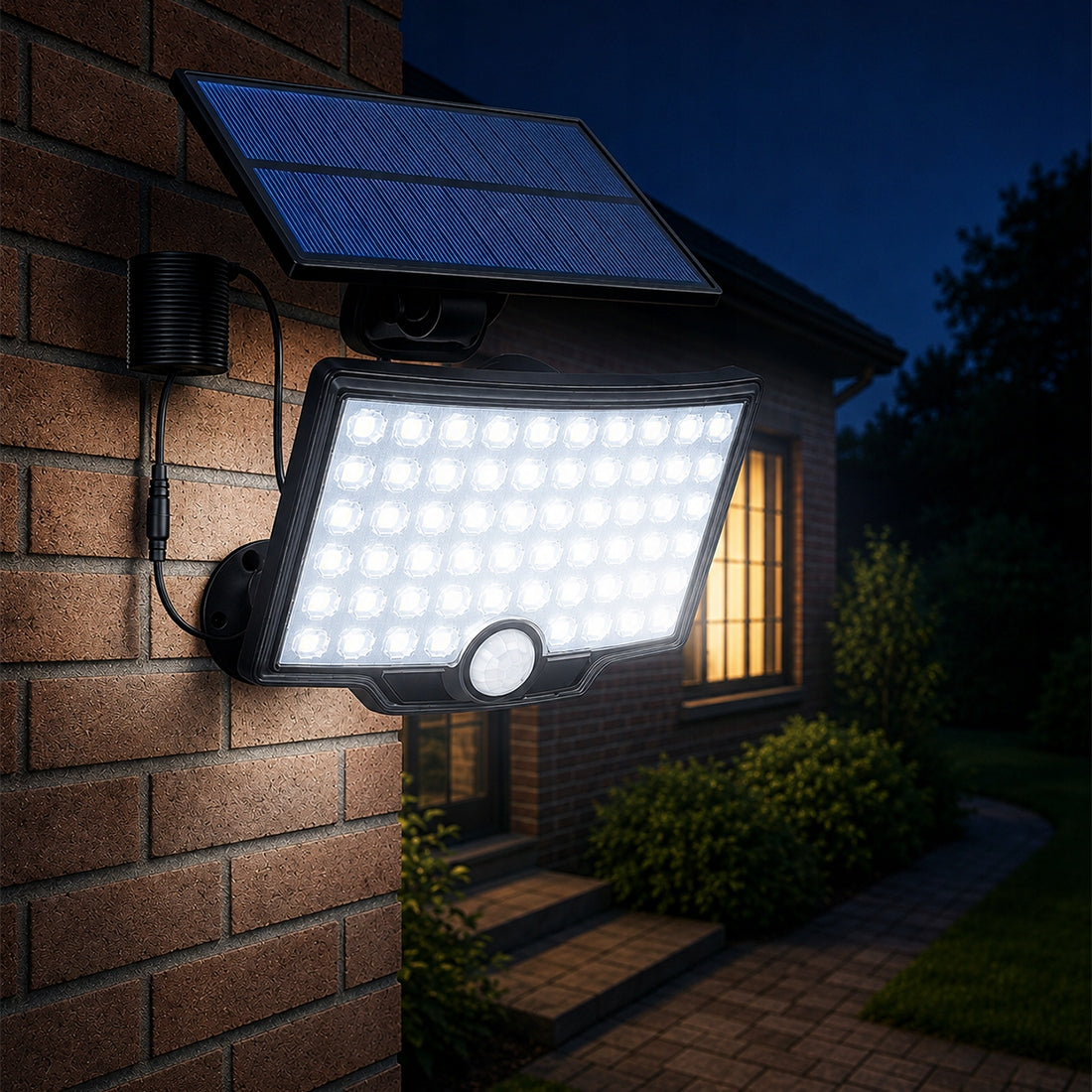 Solar Street LED Garden Lamp With SENSOR Outdoor Facade 300W Brand Masterled