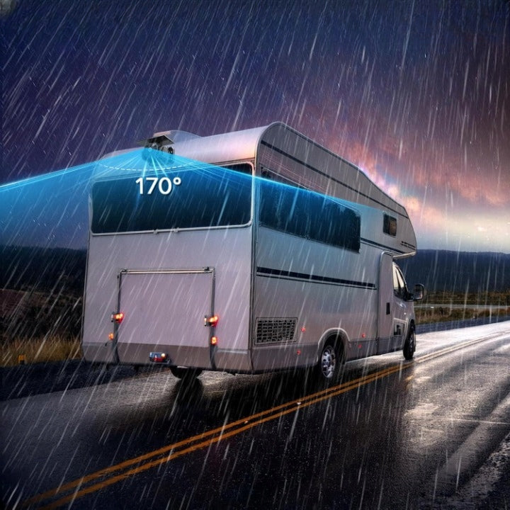Solar Wireless Reversing Camera 1080P Monitor 7" Magnet 10000mAh Packaging status original