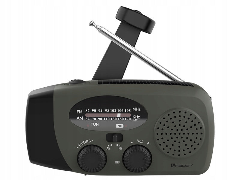 Solar crank radio portable with AM/FM POWERBANK 2000mAh flashlight with USB Manufacturer code radio przenośne solarne