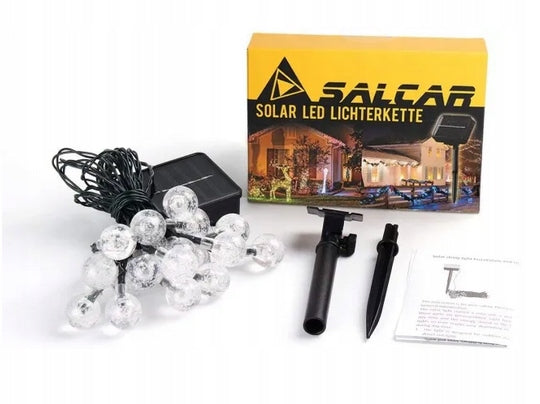 Solar garland LED CHAIN SALCAR 5m 20 heat balls FOR garden terrace EAN (GTIN) 4260424915212