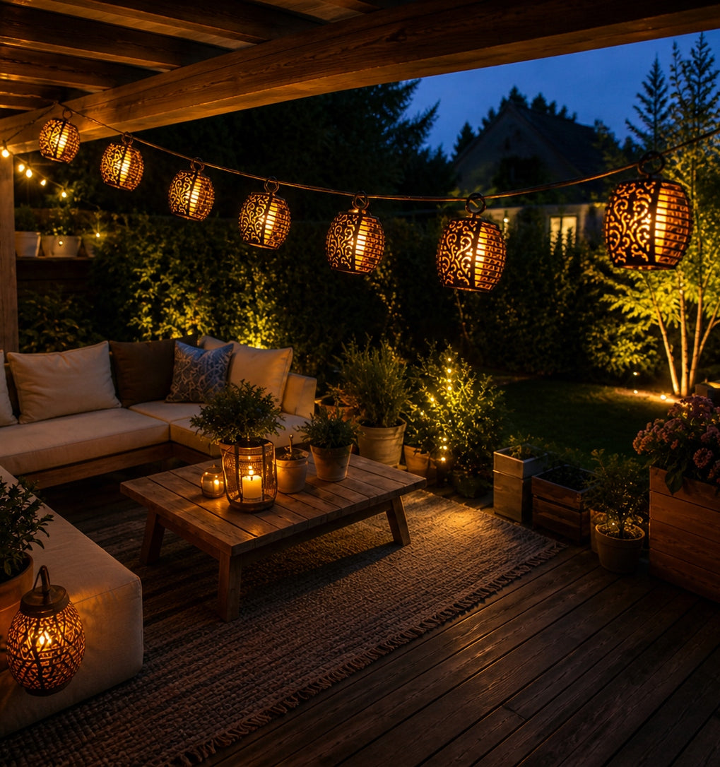 Solar garland LED garden light 20x LED lanterns SuperLED Manufacturer code 5285