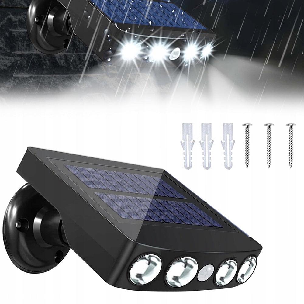 Solar lamp LED outdoor spotlight with motion sensor Color temperature 6000 K