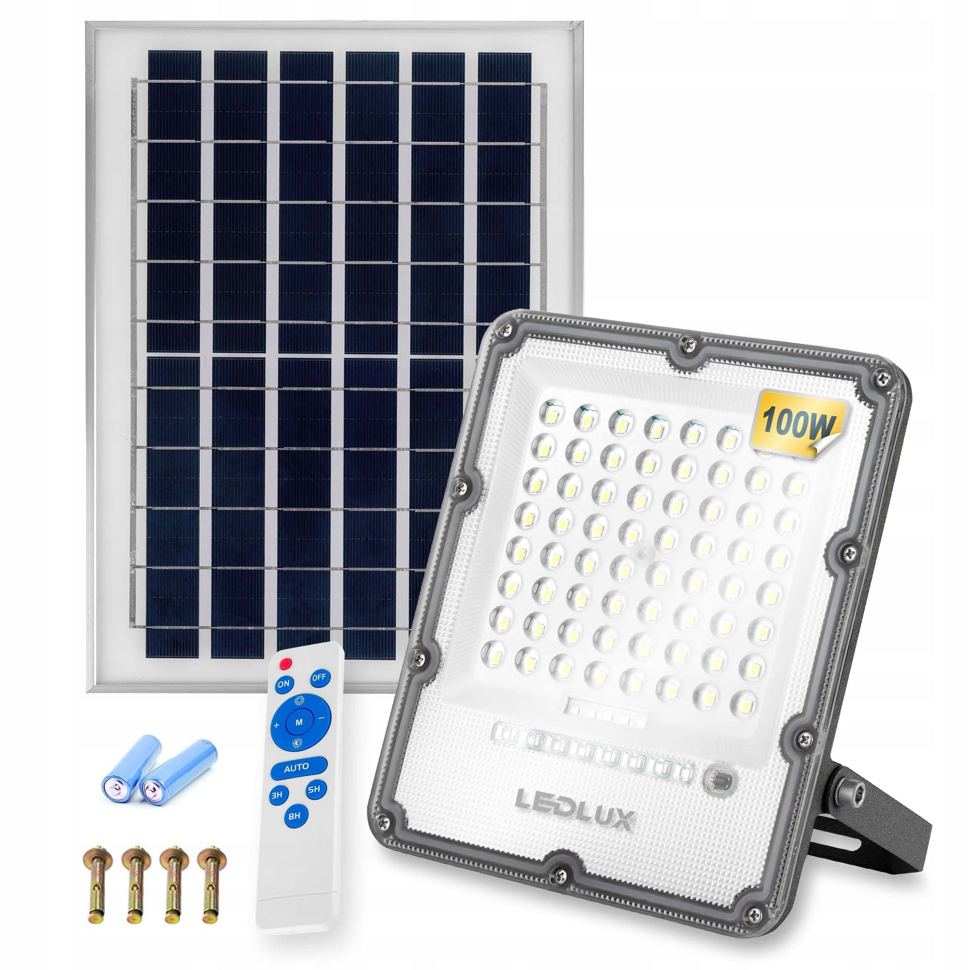 Solar lamp halogen LED floodlight sensor 100W