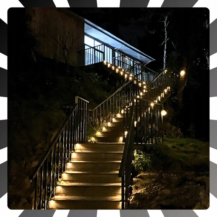 Solar lamps for LED handrail for fence terrace 4 pcs dusk sensor Manufacturer code lampka
