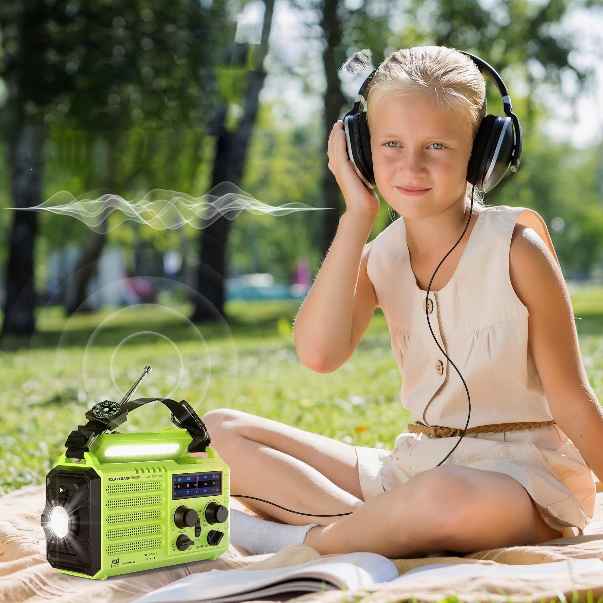 Solar radio, powerbank 5000MAH for tourism, survival, construction Manufacturer code 001