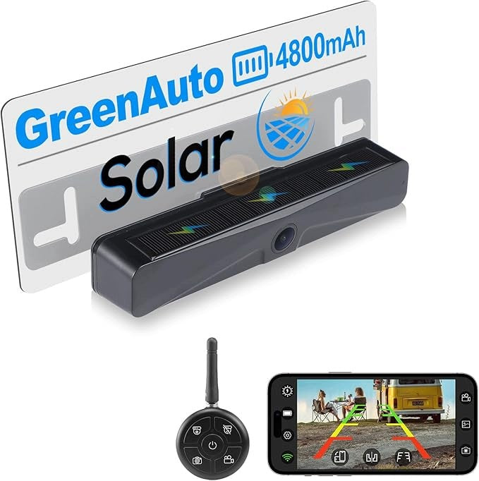 Solar reversing camera WiFi FHD 1080P Range 8m IP68 iOS and Android