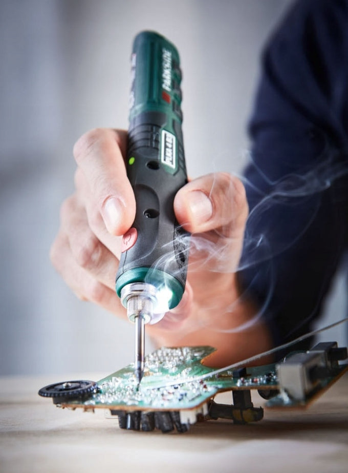 Soldering Iron Cordless 4V 470°C Workstation Tin USB-C Precision Brand Parkside