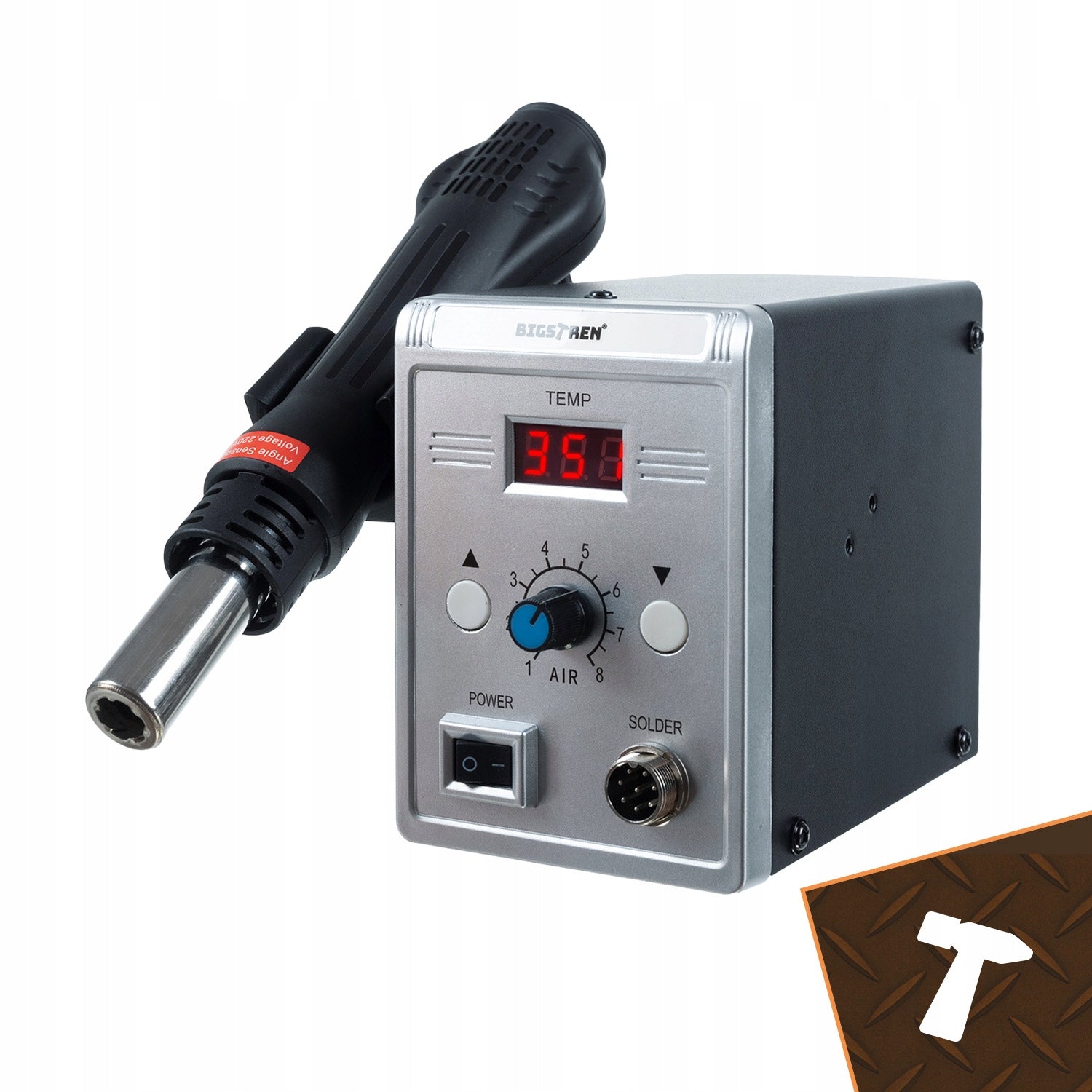 Soldering Station Hot Air Plastic Welding Machine Flask Welding Machine 2in1 Manufacturer code Stacja lutownicza- spawarka Bigstren 21708