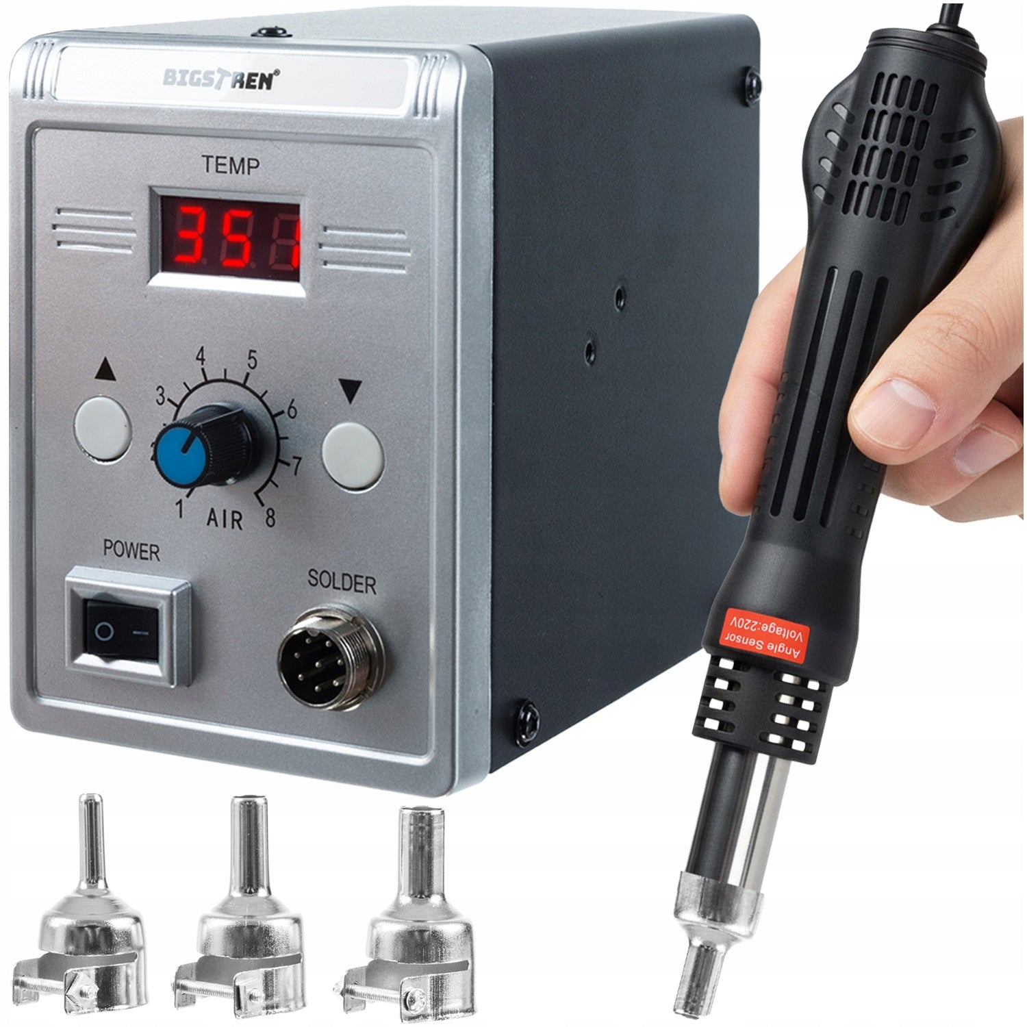 Soldering Station Hot Air Plastic Welding Machine Flask Welding Machine 2in1