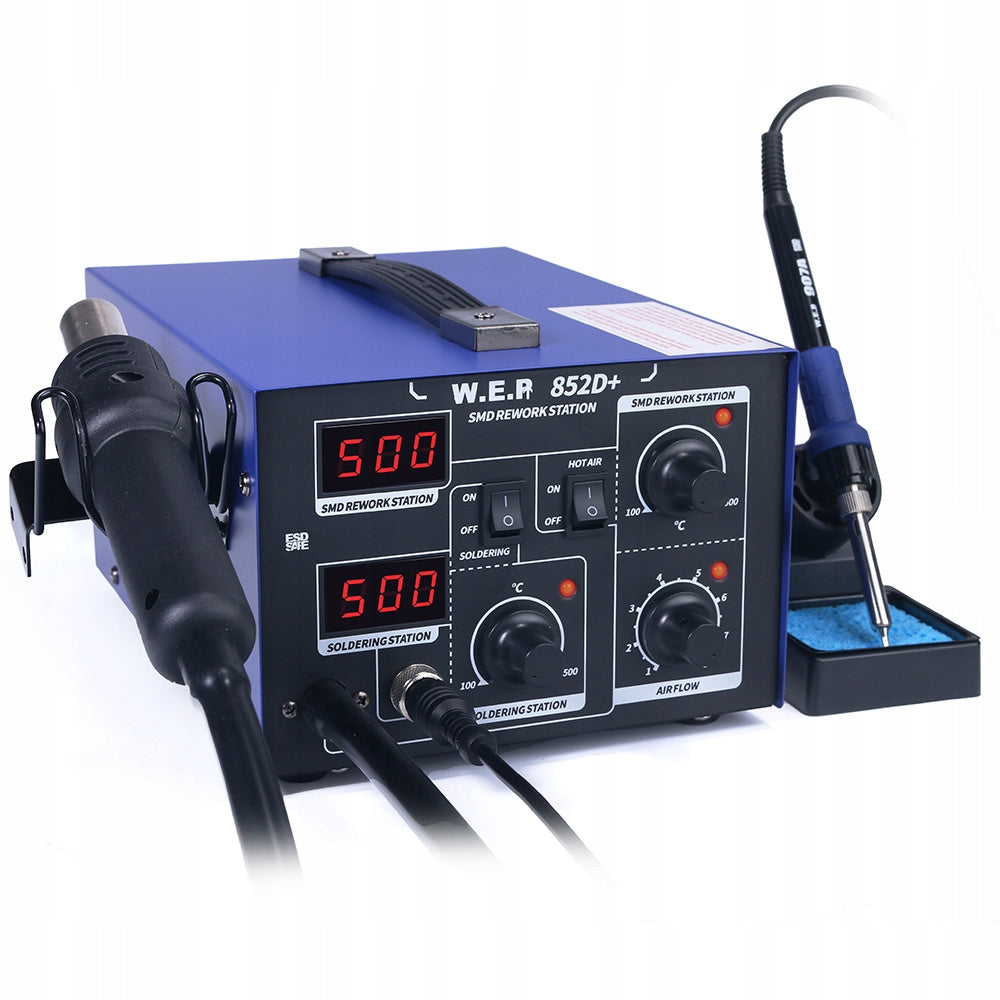 Soldering station WELDER 2in1 HOTAIR WEP 852D+ 700W hot air Brand WEP