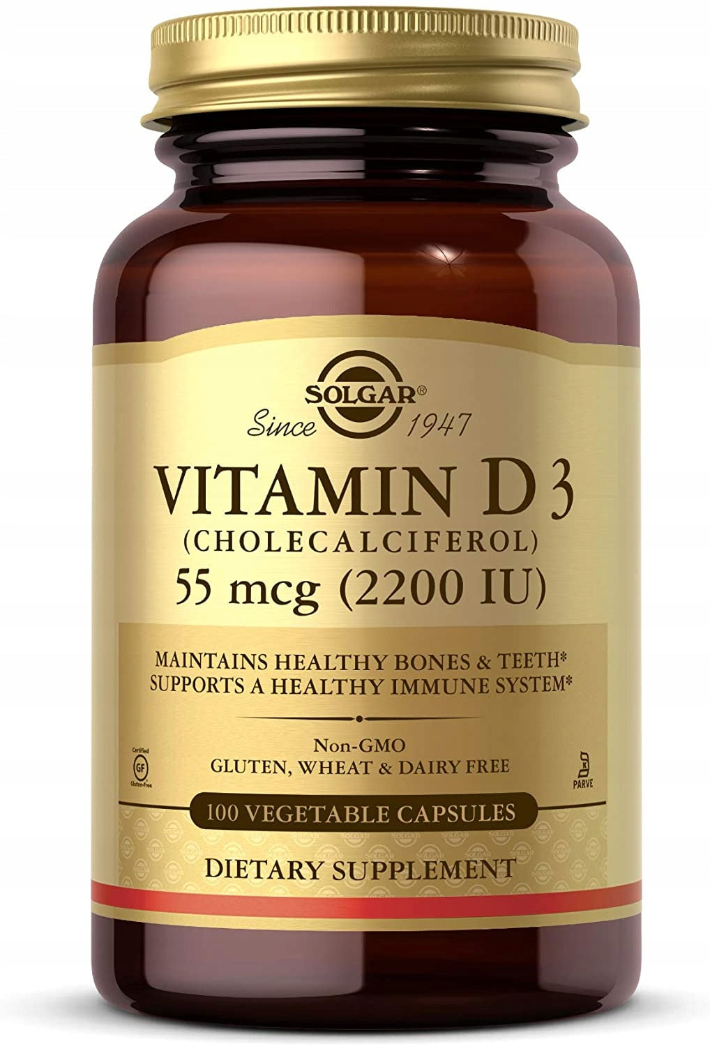 Solgar Vitamin D3 2200 IU 100 capsules