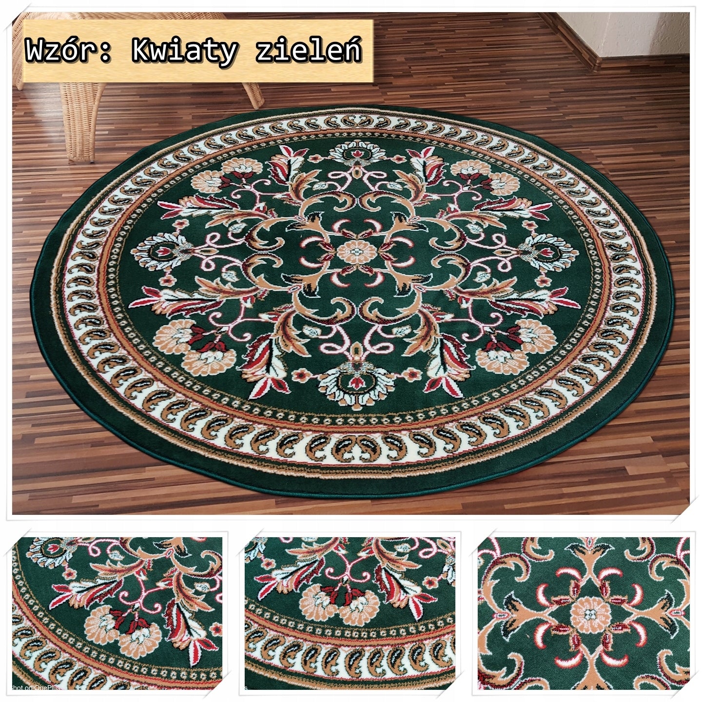 Solid Belgian Carpets Alfa Koło Round 120cm 120x120 - various patterns! Manufacturer code Alfa shiraz Tanie dywany