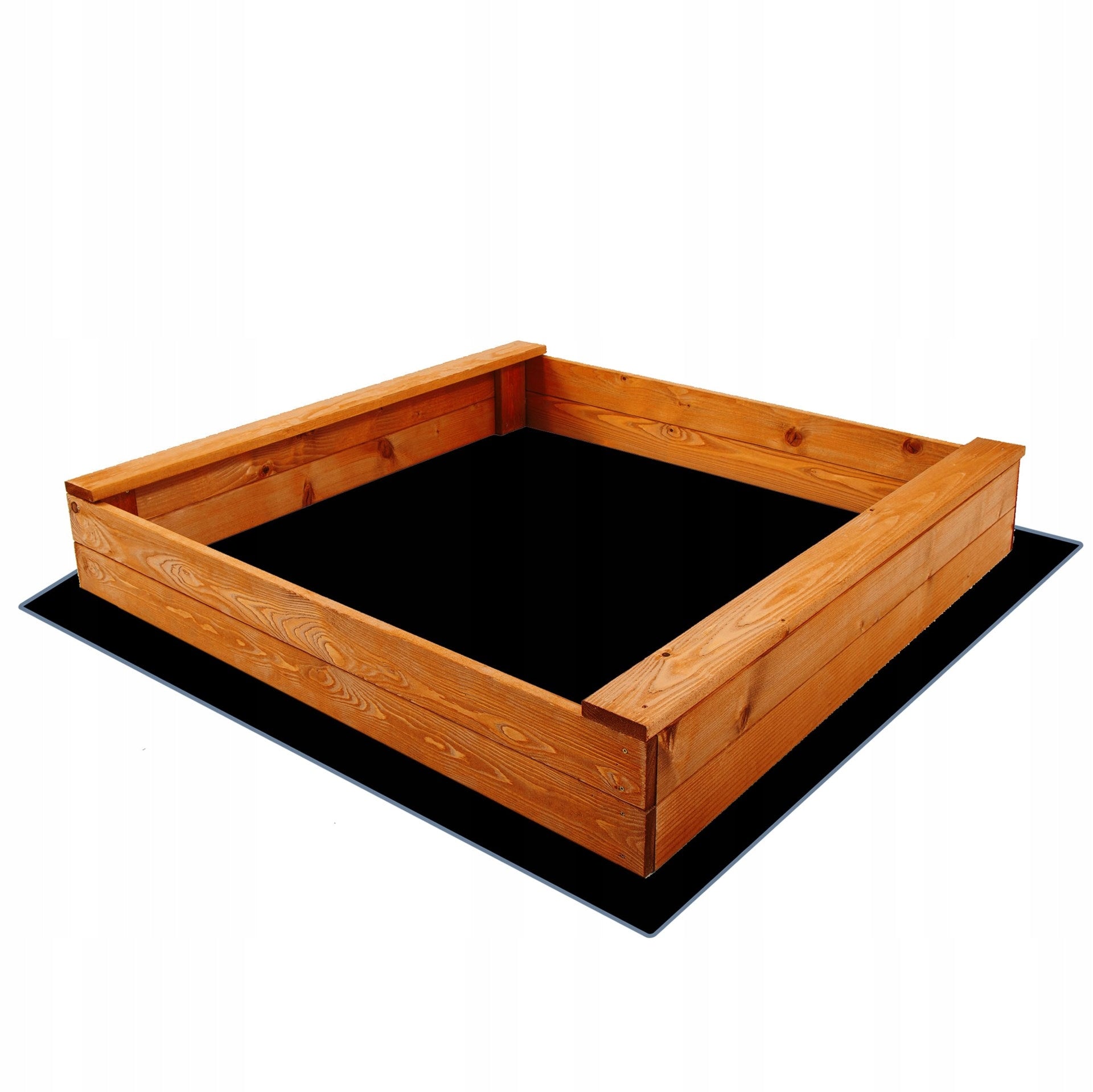 Solid WOODEN Sandbox IMPREGNATED OPEN 120x120 Cm PREMIUM