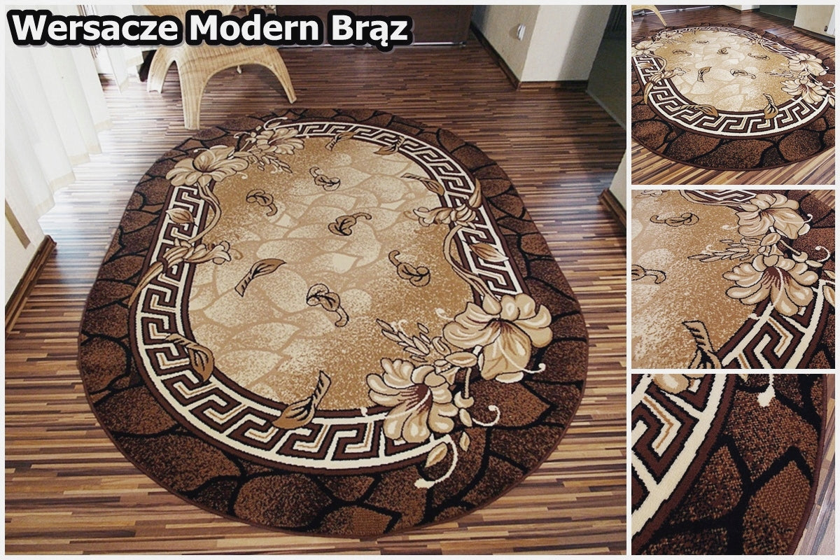 Solid Woven Carpet with Hair Oval BCF Alfa 150x210 OVAL Carpets Manufacturer code Alfa Shiraz 150x210
