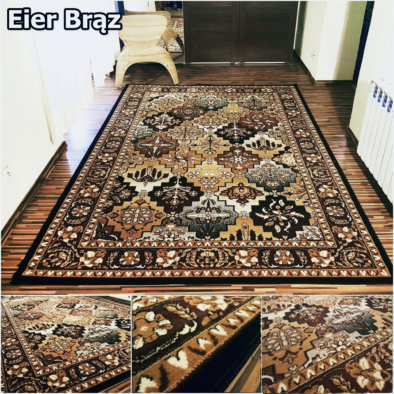 Solid decent Carpet Alfa Dense Room Woven 200x400 Certificate 4x2 Length 400 cm
