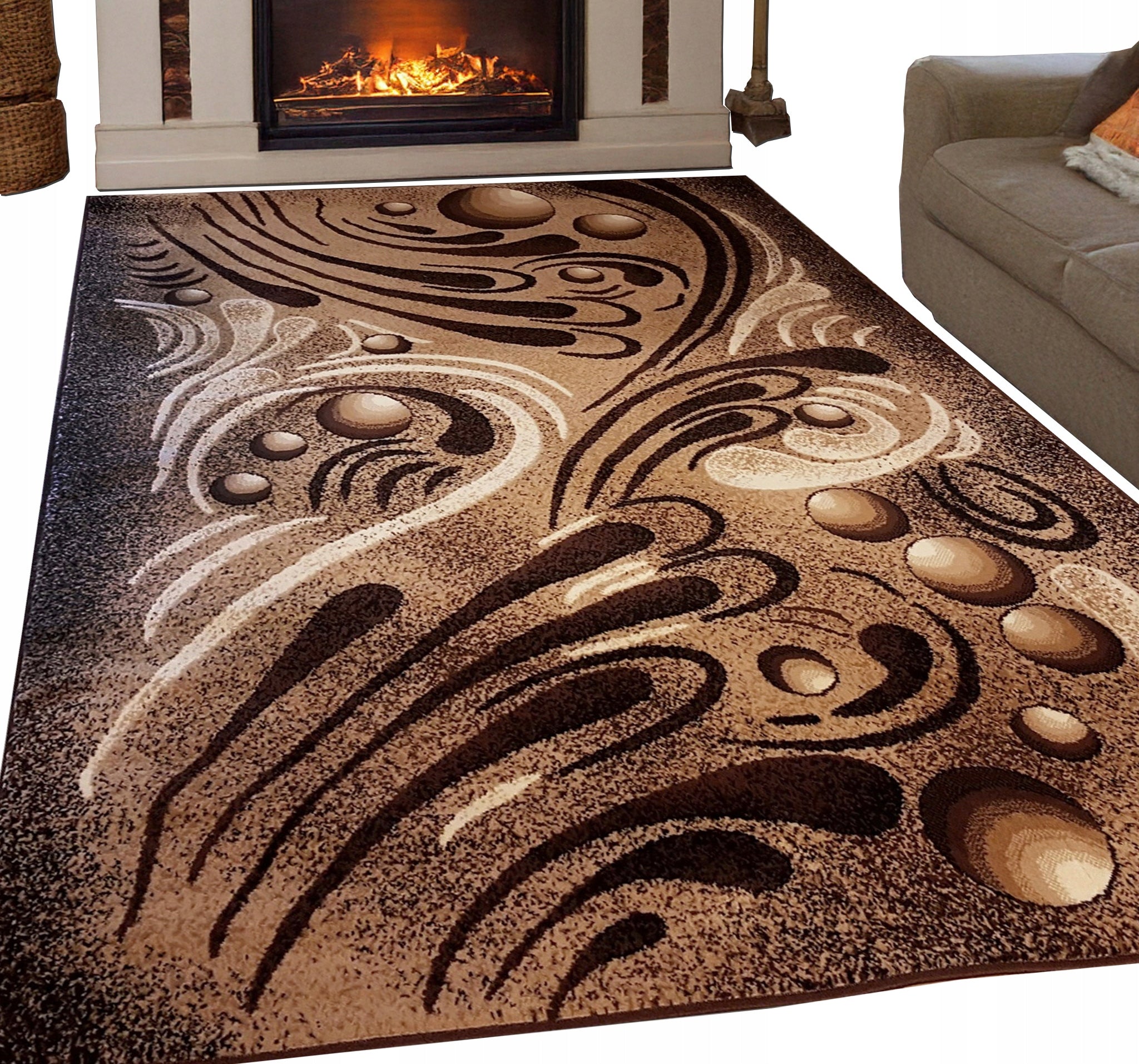 Solid decent Carpet Alfa Dense Room Woven 200x400 Certificate 4x2