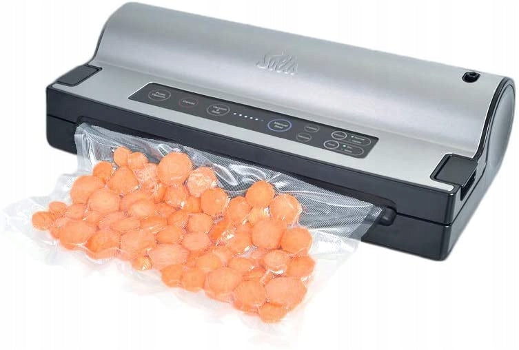 Solis Vac Prestige 800mbar Black, Stainless steel vacuum sealer