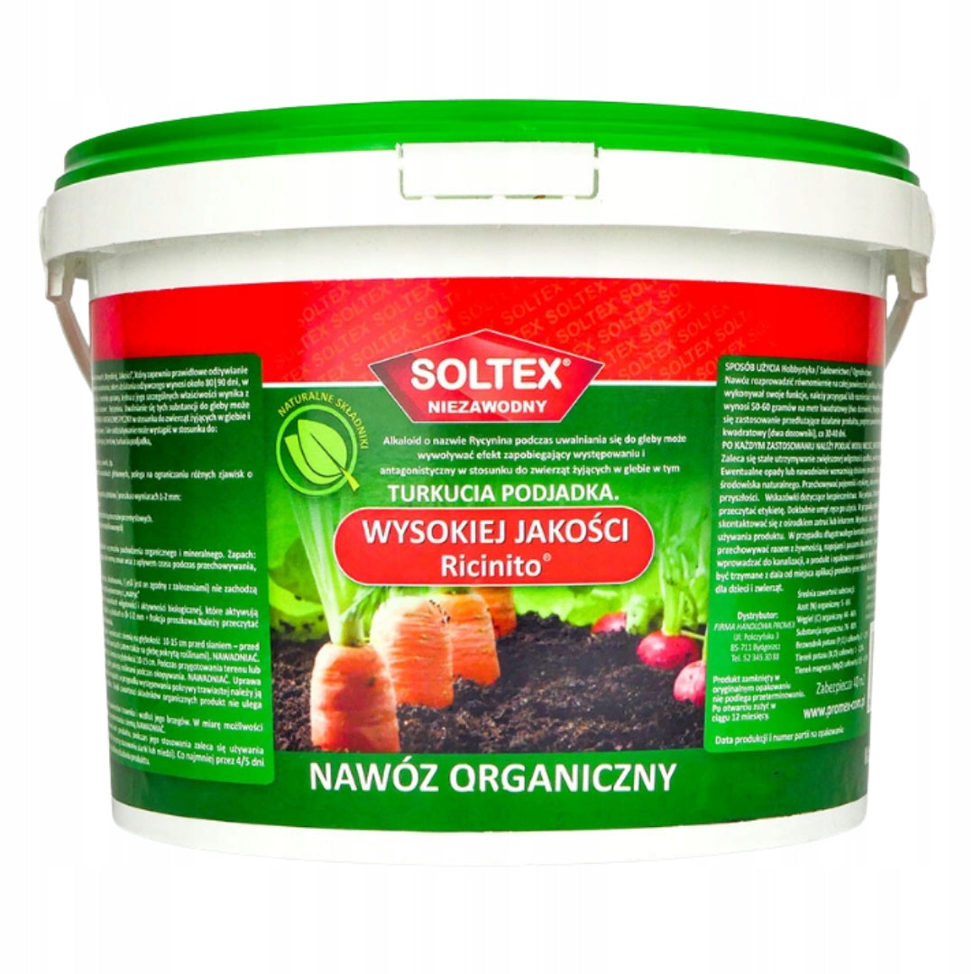 Soltex Ricinito Fertilizer For Turquoise Natural Barrier And Soil Nutrition 2kg
