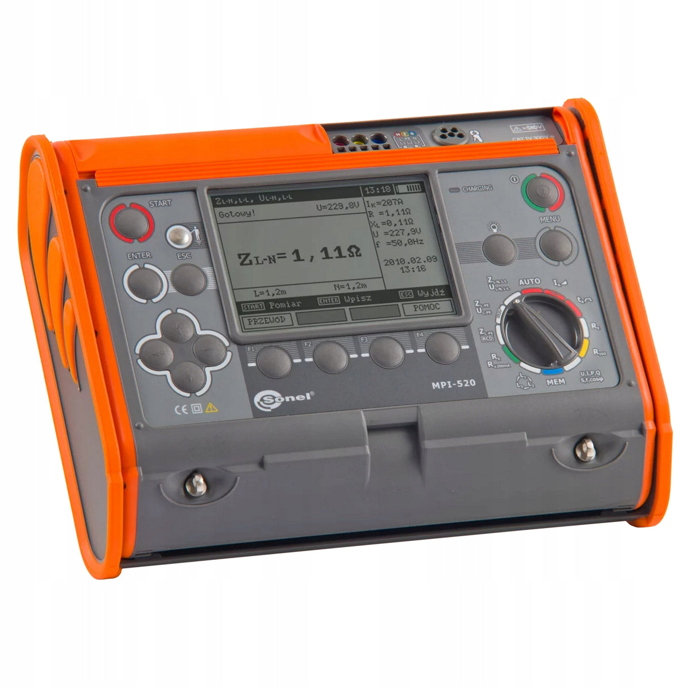 Sonel MPI-520 multifunction meter with WMPLMPI520 calibration certificate Manufacturer code WMPLMPI520
