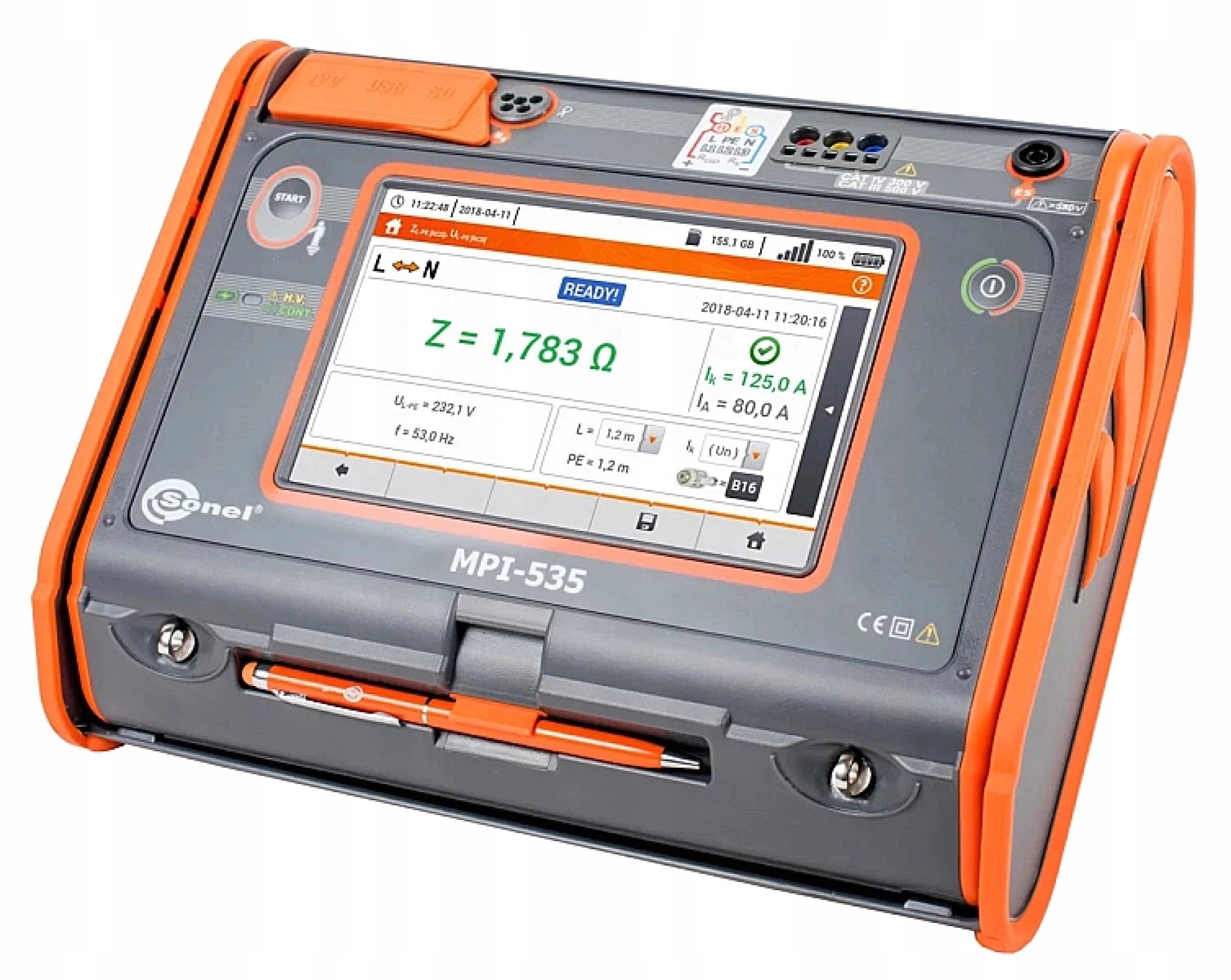 Sonel MPI-535 Electrical Installation Parameter Meter + Accessories Brand Sonel