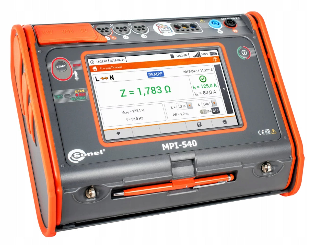 Sonel MPI-540 START multifunction meter WMPLMPI540S without F-3A clamps Brand Sonel