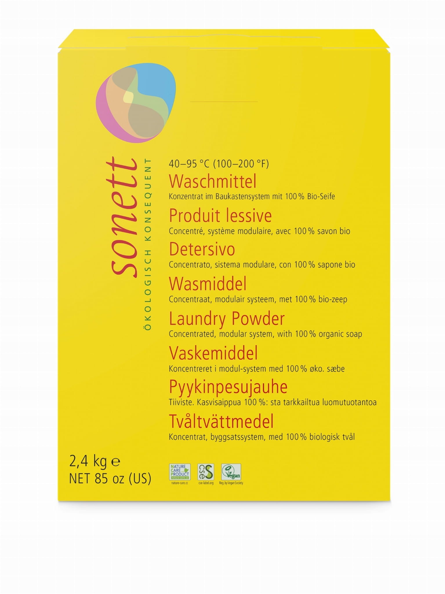 Sonett skalbimo milteliai, 2,4 kg