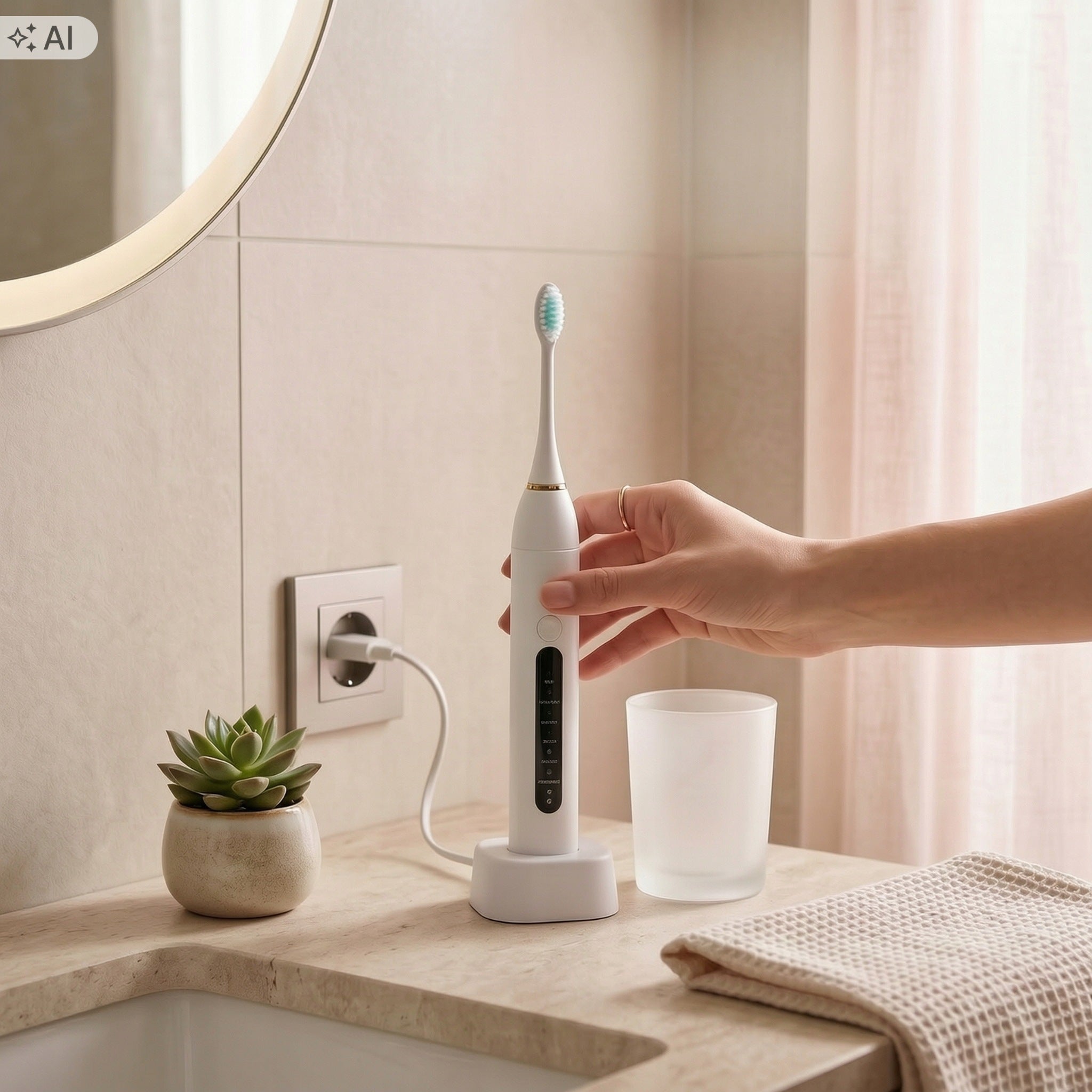 Sonic Electric Toothbrush, 6 Modes, Wireless Charging Manufacturer code BINXI-0023