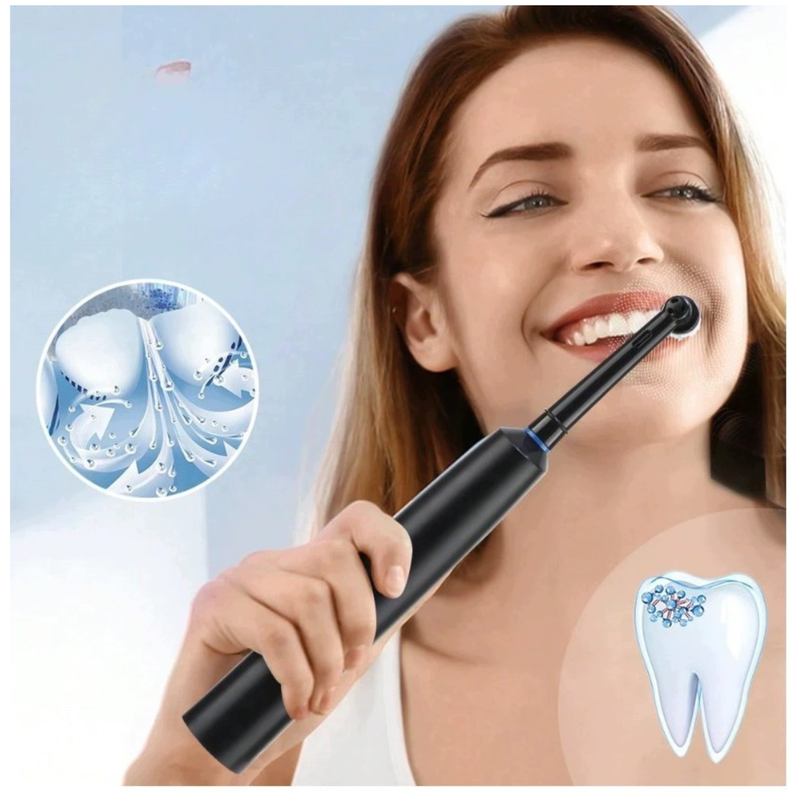 Sonic Electric Toothbrush Timer 2min 4 Tips Deep Clean Manufacturer code SZCZOTECZKA DO ZĘBÓW SONICZNA CZARNA / BIAŁA